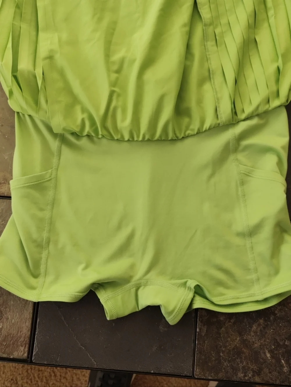 ALO Aces Tennis Skirt in Green Apple